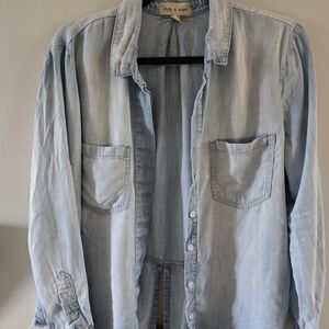 Cloth & Stone Sky Blue Button Down Shirt
